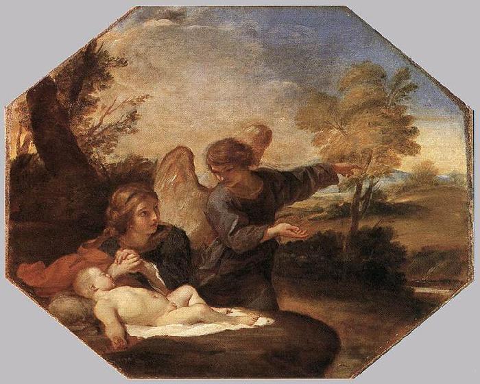 Andrea Sacchi Hagar and Ishmael in the Wilderness oil painting image